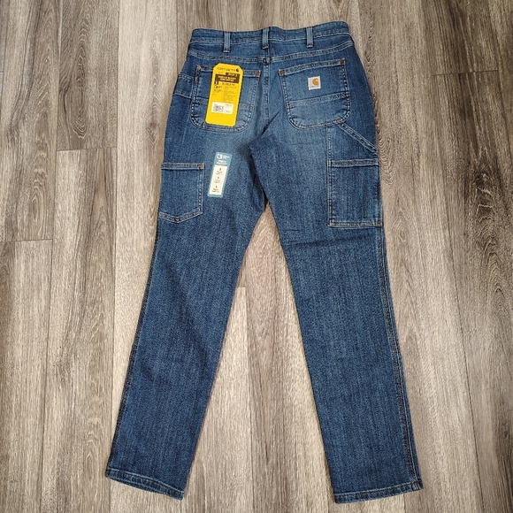 Carhartt Women's Relaxed Fit Jeans - Blue Size 6 - Picture 5 of 6